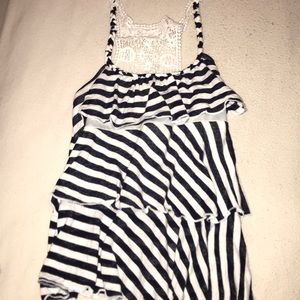 Tank top with open back